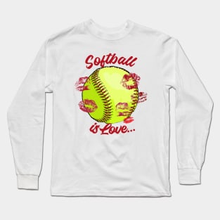 Softball is love Long Sleeve T-Shirt